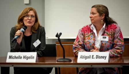 Michelle Higelin and Abigail Disney