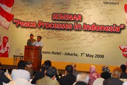 Peace Process in Indonesia Seminar