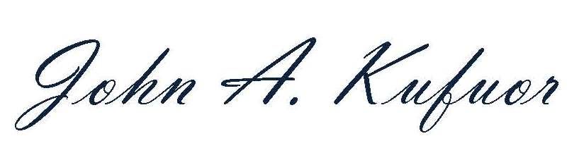John A. Kufuor signature