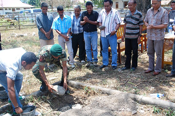Timor-Leste: First stone of construction