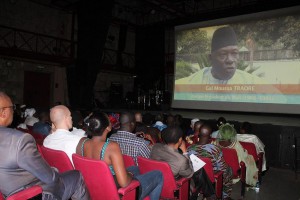 Mali Self-Portrait on screen in Bamako