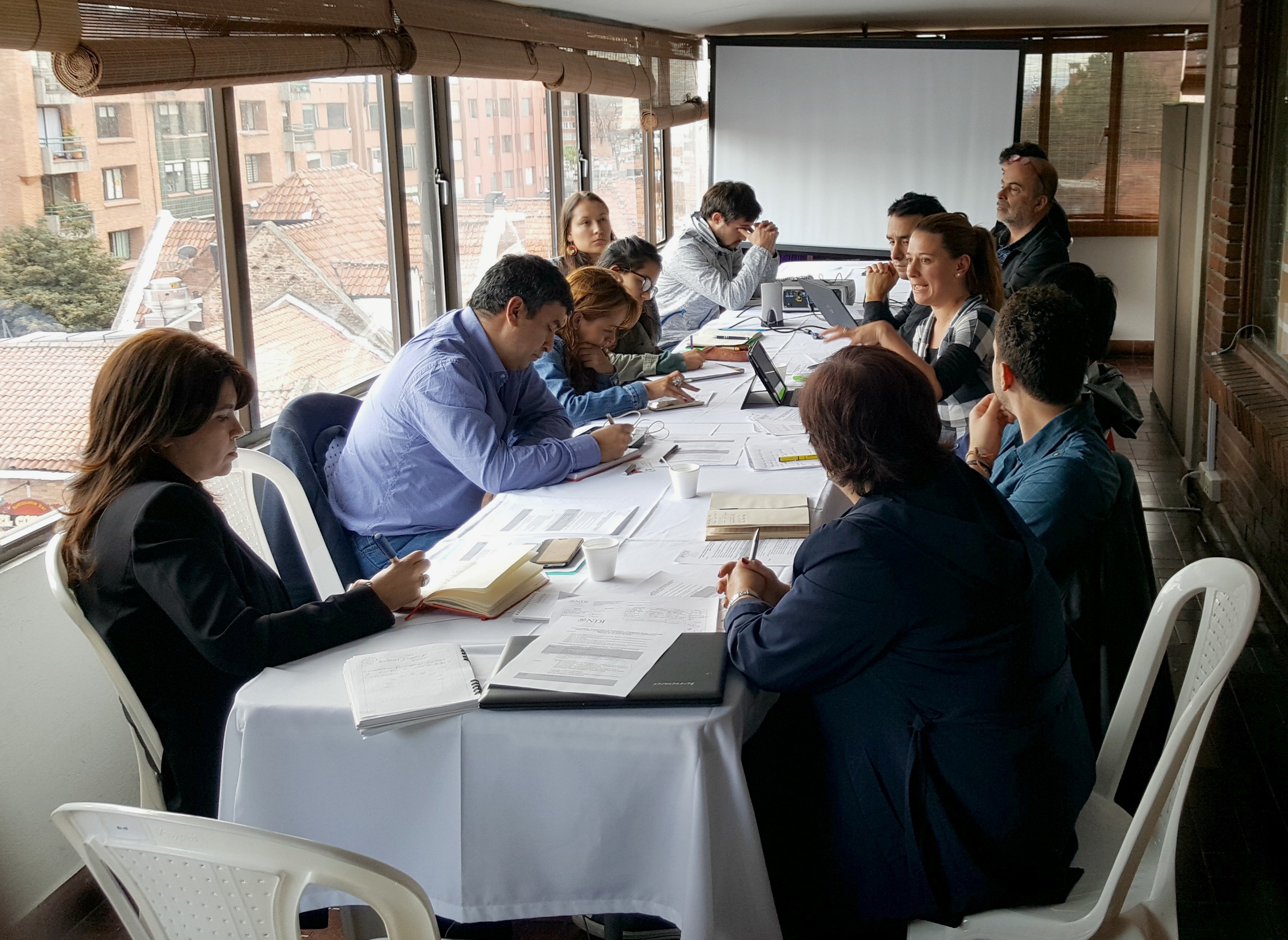 NDI meeting in Colombia. Photo credit: Interpeace 