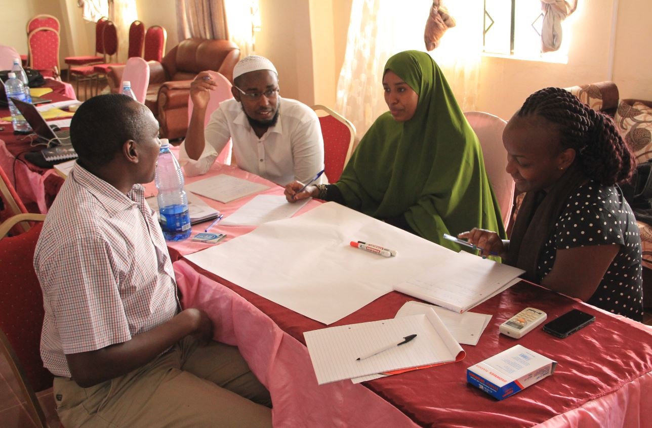 02_Some members of the new Mandera programme team during their induction. Photo credit - Interpeace