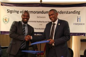IGAD and Interpeace sign MOU for Collaboration on Peace Initiatives in Eastern Africa and the Horn of Africa